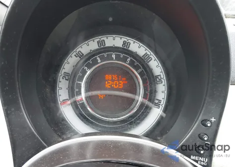 2012 Fiat 500 Lounge z USA, uszkodzony, nr VIN 3C3CFFCR2CT253986